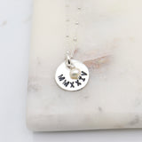 GRAD MMXXV (2025) Collection: Fine Silver Circle & Birthstone Crystal
