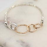 Family 3 Links Bracelet - Gold Links