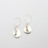 Arctic Blossoms:  Gold Bead Aura Earrings