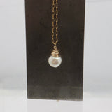 HERA Collection:  HERA Gold Wrapped Baroque Pearl Necklace