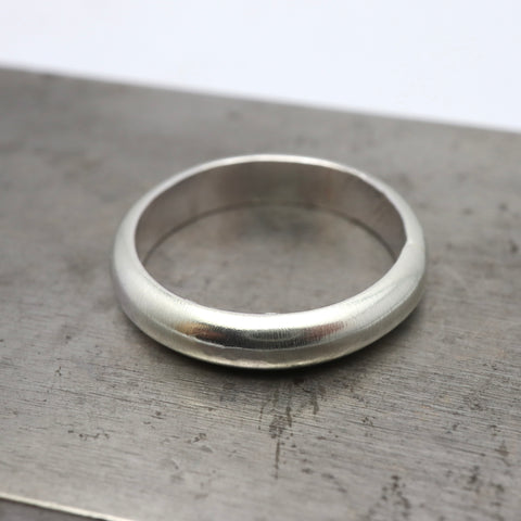 Bold Silver Curve Ring