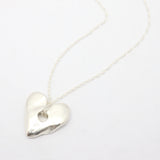 Full Heart Necklace - Silver