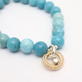 Helix Collection: Larimar Stretch Bracelet