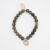 Helix Collection: Red Apatite & Ruby Kyanite Stretch Bracelet