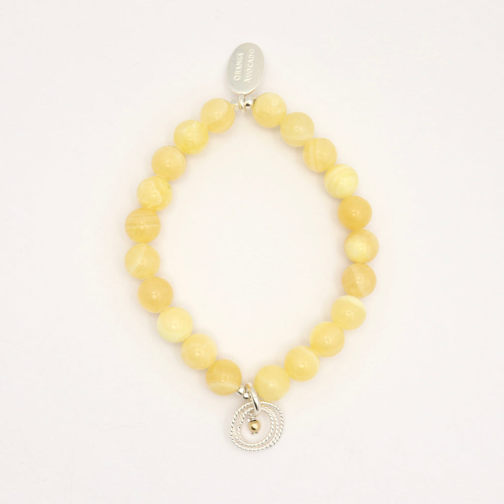 Helix Collection: Honey Jade Stretch Bracelet