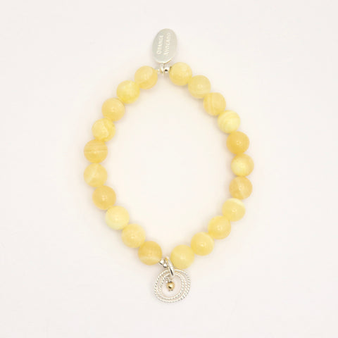 Helix Collection: Honey Jade Stretch Bracelet
