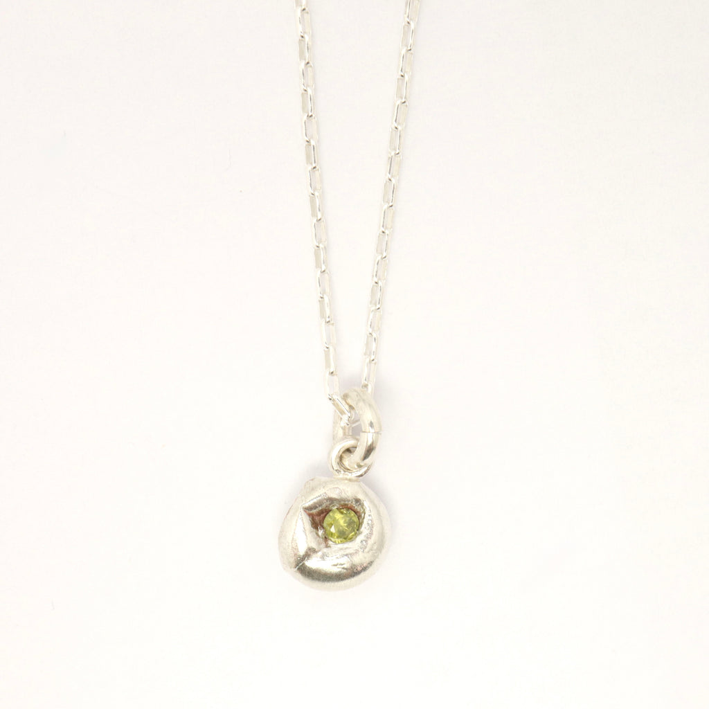 Flux Collection:  Flux Peridot Pendant Necklace - 001