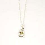 Flux Collection:  Flux Peridot Pendant Necklace - 001