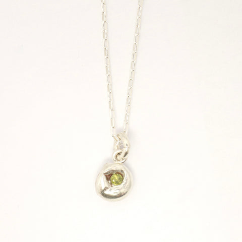 Flux Collection:  Flux Peridot Pendant Necklace - 001