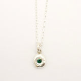 Flux Collection:  Flux Emerald Pendant Necklace - 004
