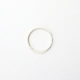 Silver ring on a white background