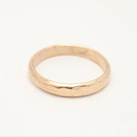 Bold Hammered Gold-Filled Ring