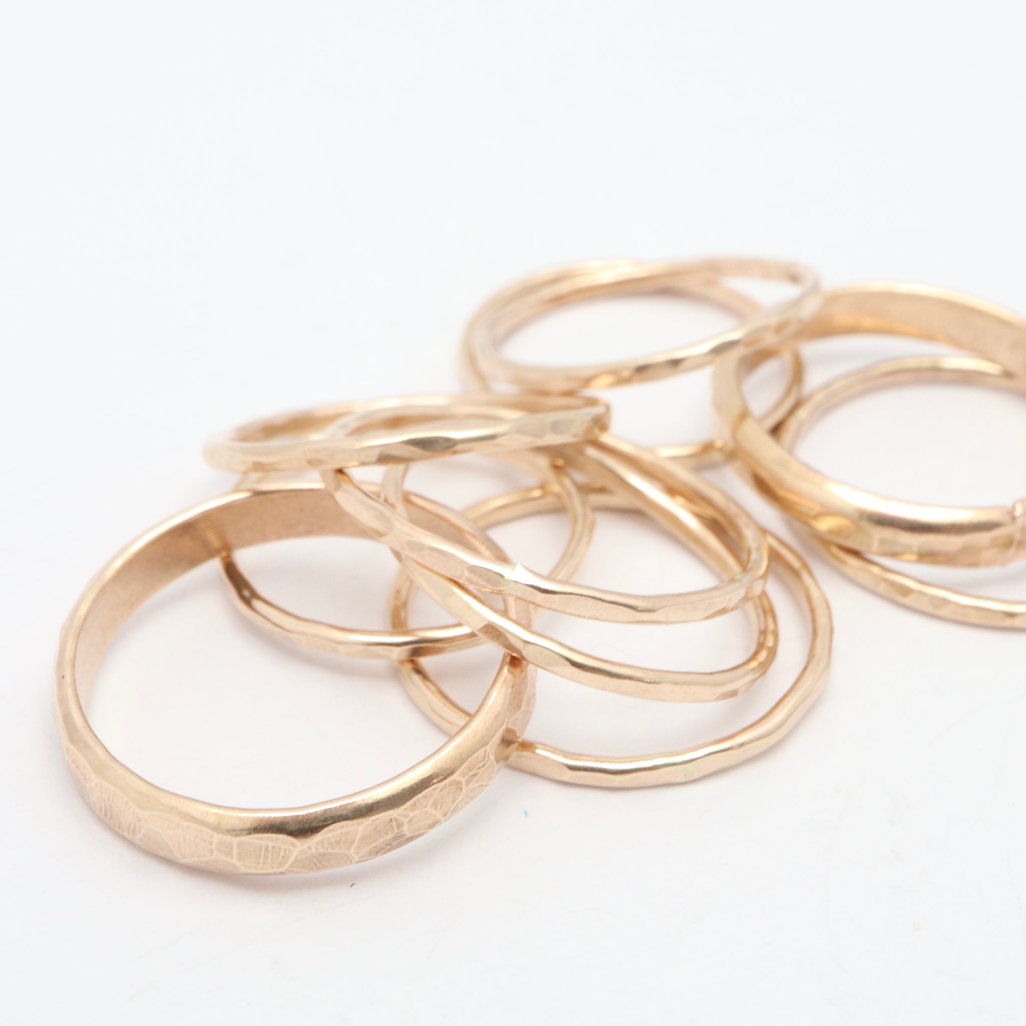 Dainty hammered gold-filled ring | Orange Avocado Jewelry, Handcrafted ...