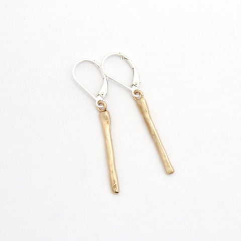 Arctic Blossoms:  Icicle Bronze Earrings