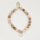 Entwined Collection:  Pink Peruvian Opal Stretch Bracelet