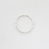 Dainty Hammered Silver Ring