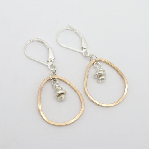 ERSA Collection:  Mid Gold Oval Hoops