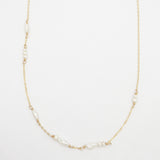 Delicate Pearl Necklace - Gold