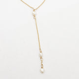 Petite Pearl Lariat Necklace
