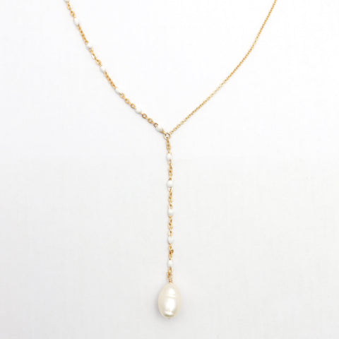 Veil Pearl Necklace - Gold