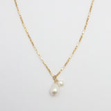 HERA Freeform Keshi Pearl Gold  Necklace