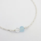 Duo Birthstone Bracelet - Silver