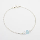 Duo Birthstone Bracelet - Silver
