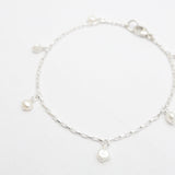 Cascade Pearl Drop Bracelet - Silver