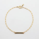 GRAD COLLECTION: Gold Bar Bracelet