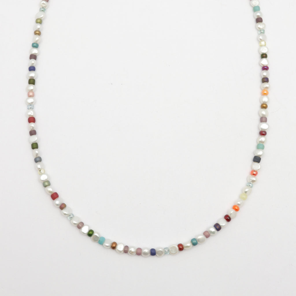 Pearl & Japanese Toho Seed Bead Necklace