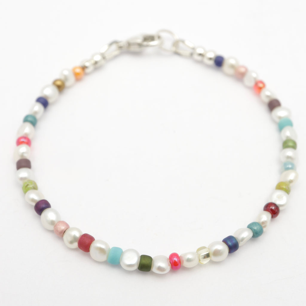 Pearl & Japanese Toho Seed Bead Bracelet