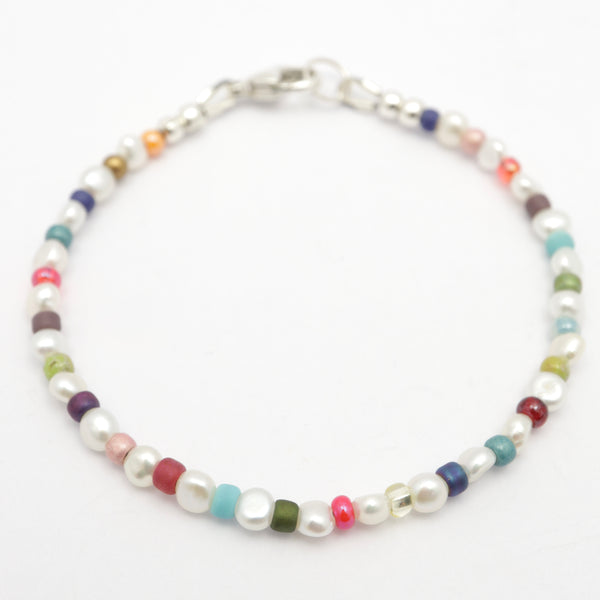 Pearl & Japanese Toho Seed Bead Bracelet