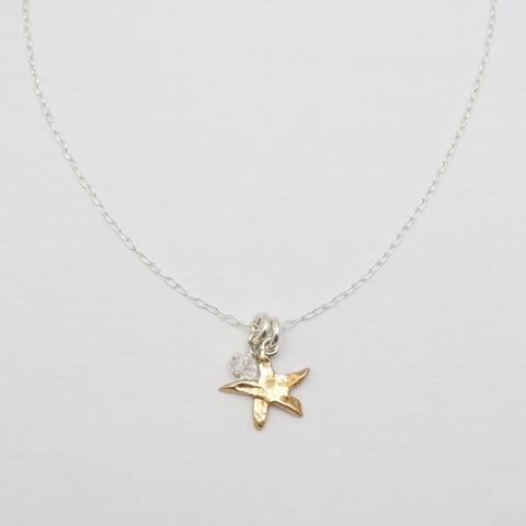 Starfish Bronze Pendant Necklace