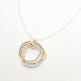 4 Decades Mixed Metal Necklace
