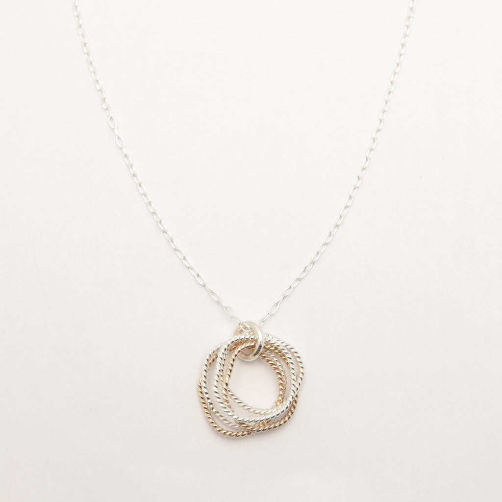 5 Decades Mixed Metal Necklace