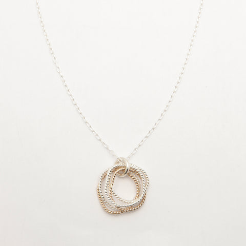 5 Decades Mixed Metal Necklace