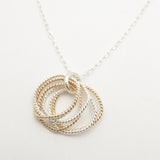 6 Decades Mixed Metal Necklace