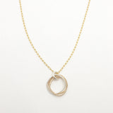 3 Decades Mixed Metal Necklace