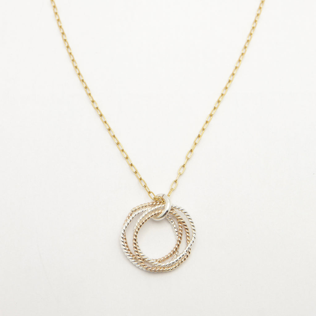 4 Decades Mixed Metal Necklace