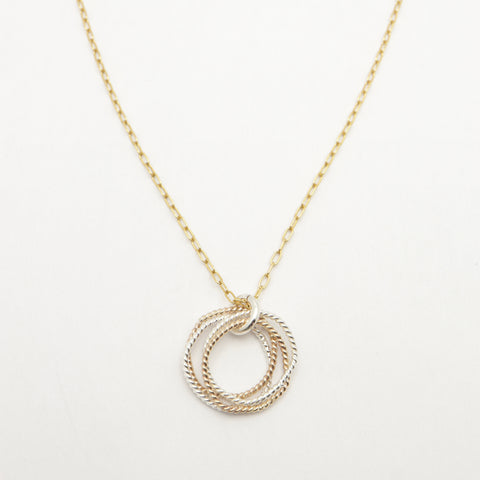 4 Decades Mixed Metal Necklace