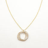 5 Decades Mixed Metal Necklace