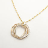 5 Decades Mixed Metal Necklace