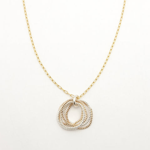 6 Decades Mixed Metal Necklace