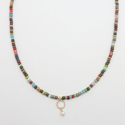 Multicolour Japanese Toho Seed Bead Necklace