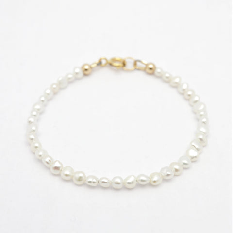 Freshwater Pearl Bracelet - Gold