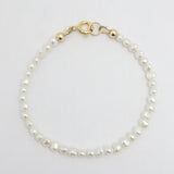 Freshwater Pearl Bracelet - Gold