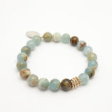 Gather Collection: Blue Calcite Stretch Bracelet