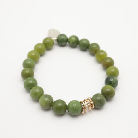 Gather Collection: Mountain Jade Stretch Bracelet