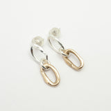 Curve Collection: Mixed Metal Curve Earring