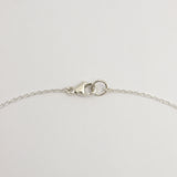 Petite Pearl Lariat Necklace - Silver